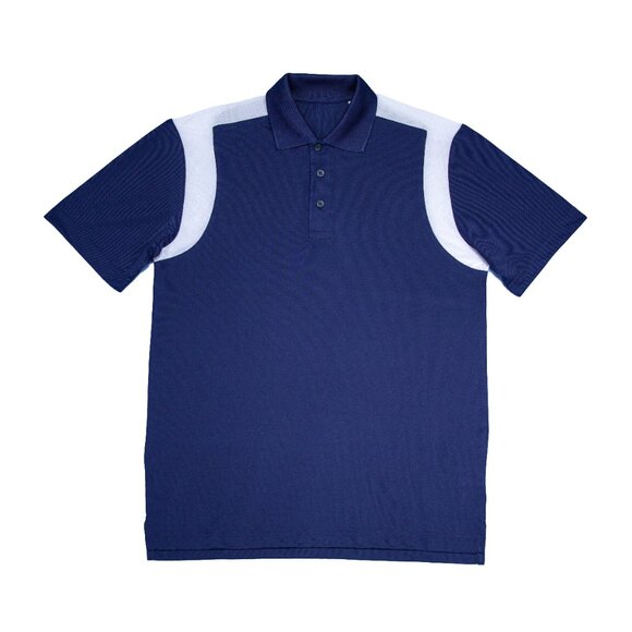Polo, Men's Contrast Polo, Premium Performance Polo with Mesh White Contrast - Picture 6 of 9
